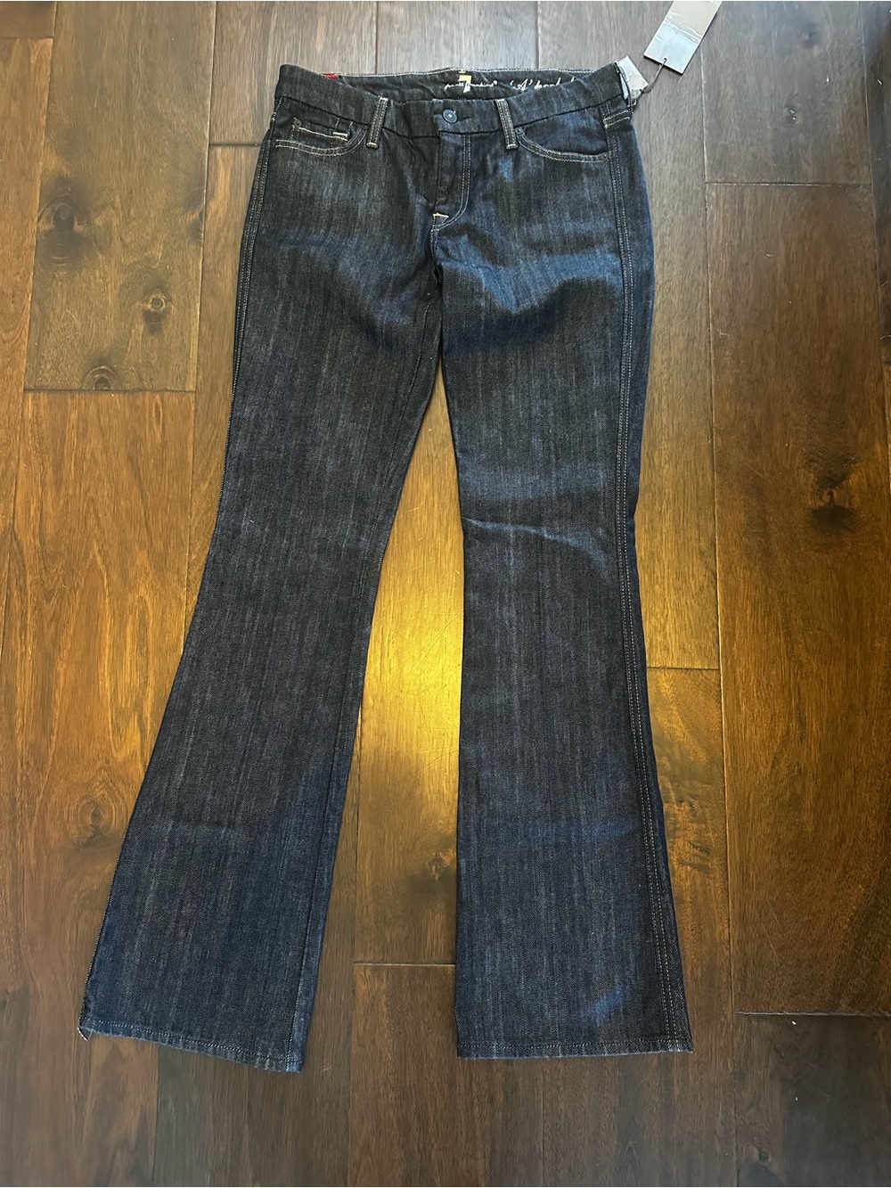 7 For All Mankind Dark Blue Flare Jeans